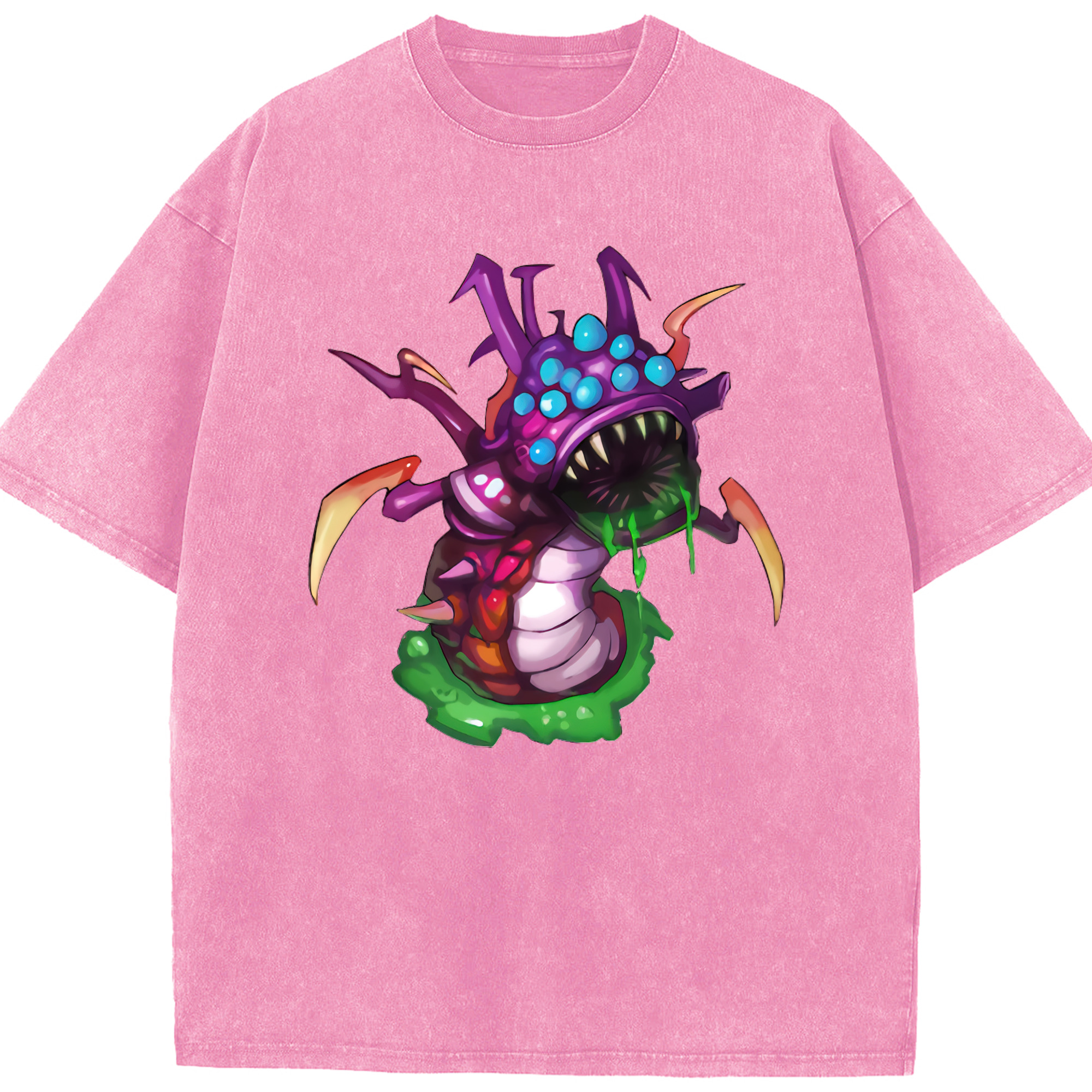 リーグ・オブ・レジェンド League of Legends LOL 綿100% ヴィンテージ風 半袖Tシャツ（フロントプリント）